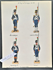 H. Boisselier Large Original Painting 15th Rgt Light Infantry 1804-1805