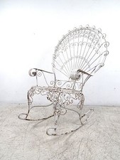 Impressive Vintage Metal Rocking Chair (8917)NJ