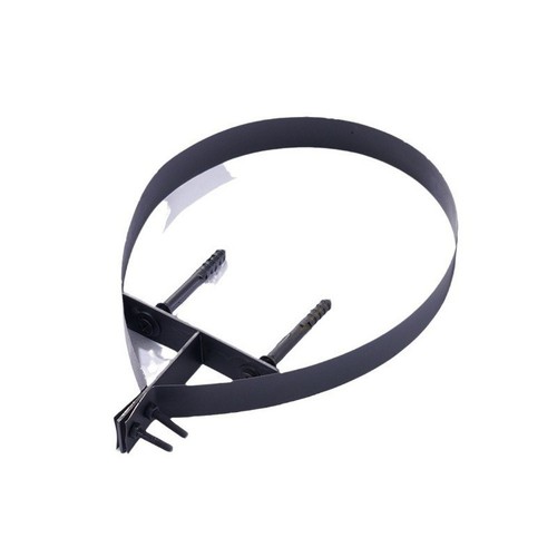 Black finish chimney pipe - black,