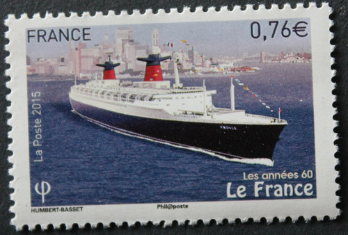 Timbre france paquebot - france, le