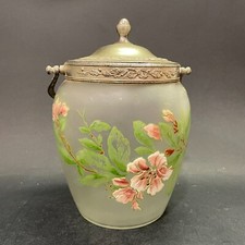 Pot à biscuits en verre peint
