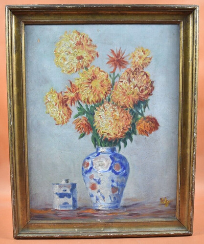 Peinture huile sur toile - à,