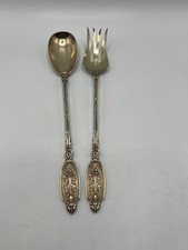 TRES BEAUX COUVERT DE SERVICE A SALADE EN VERMEIL POINCON MINERVE