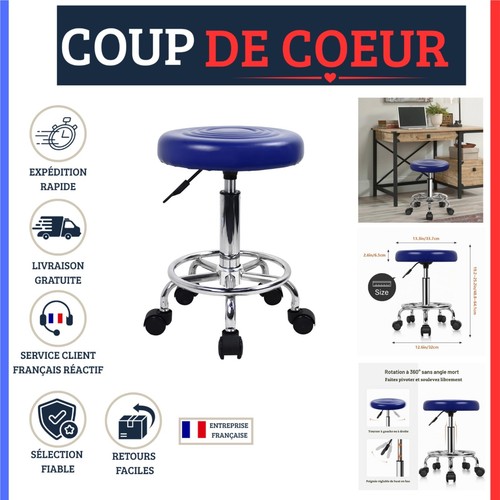 Tabouret bar roulettes - tabouret,