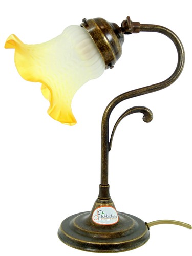 Lampe laiton foncé table - lampe, foncé,