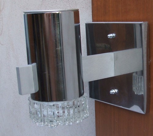 Applique murale alu chrome - applique,
