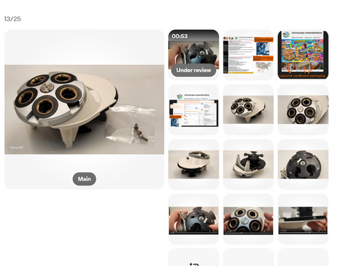 Tourelle objectif microscope - d'objectif,