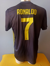 Juventus Ronaldo Jersey Adidas Shirt 2018-19 Jersey Third Away Jersey Vintage L