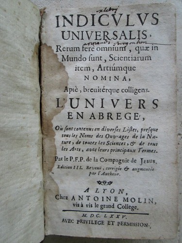 Pomey indiculus universalis - pomey,