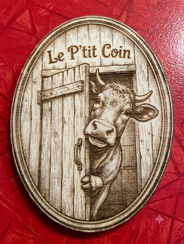 Plaque porte pour - wc, "le