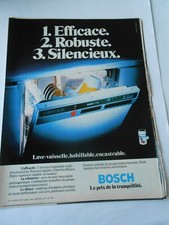 Advert 1979 Bosch Efficient Heavy Duty Dishwasher Muffler