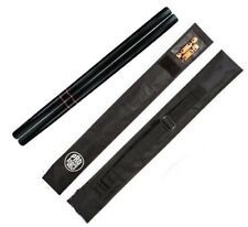 Set of 2 Escrima Kali Arnis Sticks 26" Black Oak Hardwood With Carrying Case