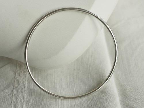 Bracelet jonc vintage argent - jonc,
