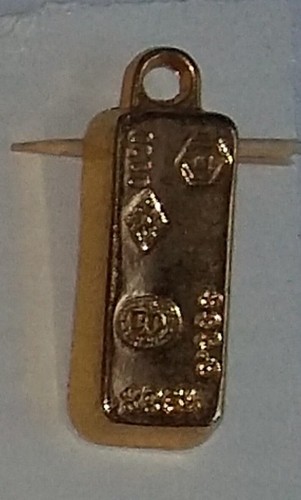 Fève unitaire lingot or - fève,