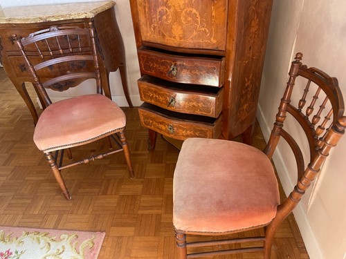 Paire chaises napoléon - de,