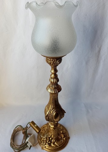 Lampe ancienne bronze - , doré