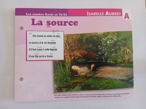 Carte fiche isabelle - -, aubret