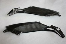 CACHES SOUS RESERVOIR KAWASAKI Z800 Z800E 100% CARBONE BRILLANT