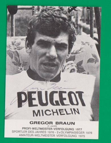 Cyclisme carte cycliste gregor - carte,