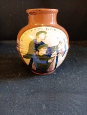 Pichet terre cuite Vernissée Bavant Tapisserie de Bayeux DESMANT H 20cm D. 15cm