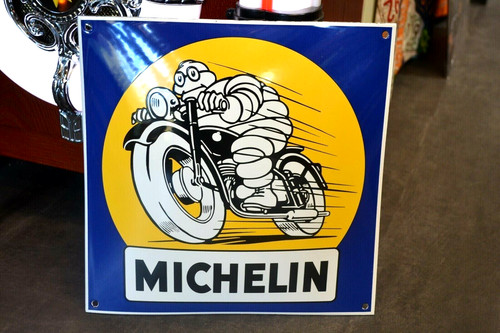 Plaque émaillée michelin - émaillée,
