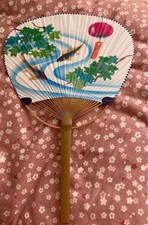 Éventail japonais en bambou