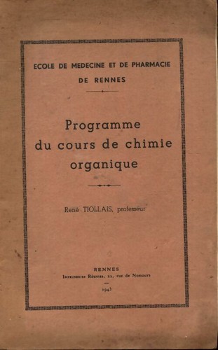 Programme cours chimie - programme,