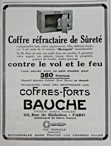 Publicité presse 1925 - publicitÉ, de