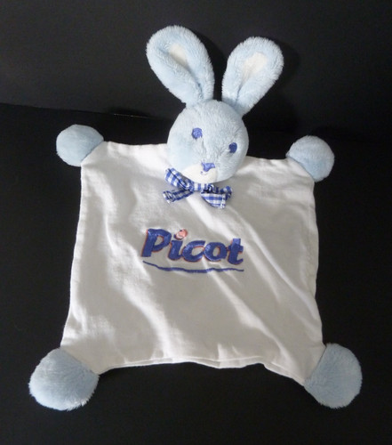 Doudou plat picot lapin - 47.,