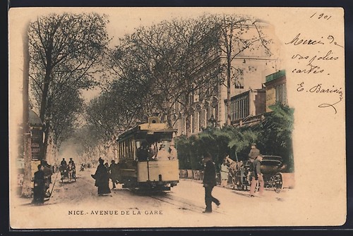 Carte postale nice - nice,, avenue