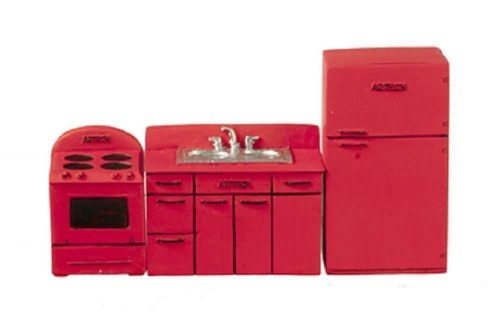 Poupées maison rouge - poupées,