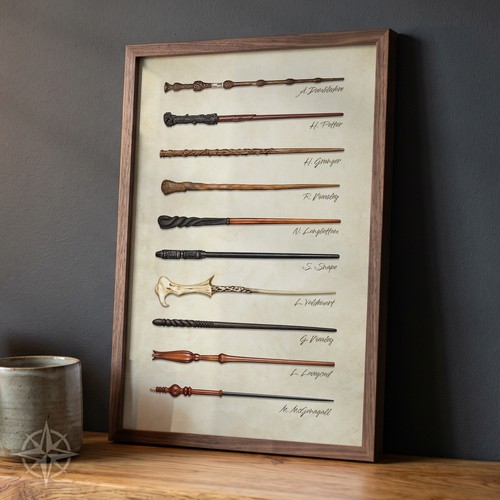 Baguettes harry potter affiche - potter,