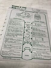 Honda N600 fiche technique