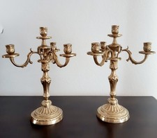 paire de chandelier en bronze