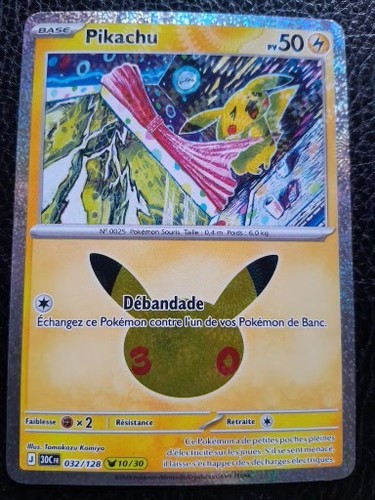 Carte pokemon pikachu 032 - pikachu, 032/128
