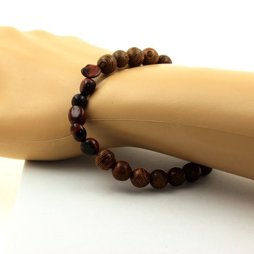 Bracelet perles oeil tigre - perles, de