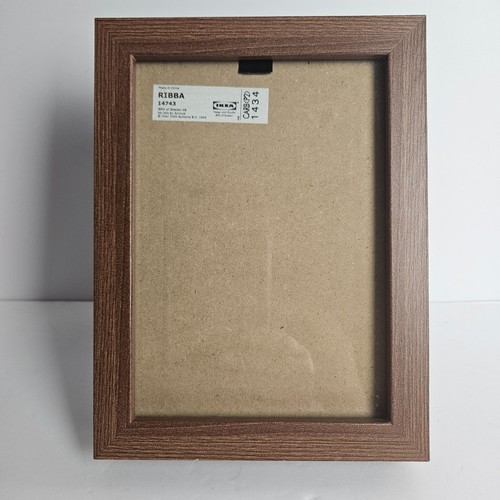 Picture frame 5x7 brown wood - brown,