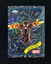 2025 Topps Chrome Marvel Spider Web Refractor #22 Sunfire 073/399 J34