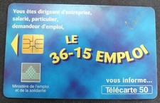 Telephone card France - 50 units - 36.15 employment - ref 1063 - vintage 90