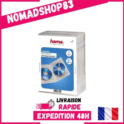 Hama boîtier double - dvd, cd