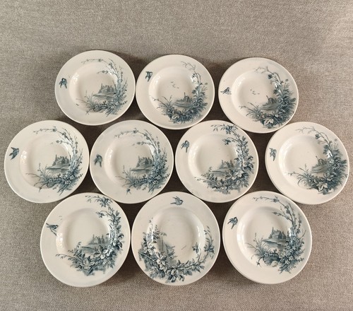 Dix assiettes creuse dînette - assiettes,