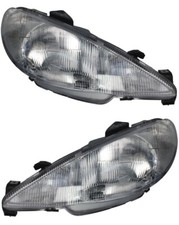 PHARE AVANT GAUCHE + DROIT ELECTRIQUE POUR PEUGEOT 206 09.98-02.03 H4