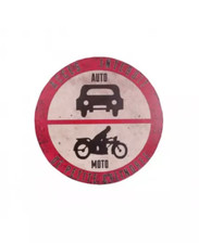 Panneau métal rétro