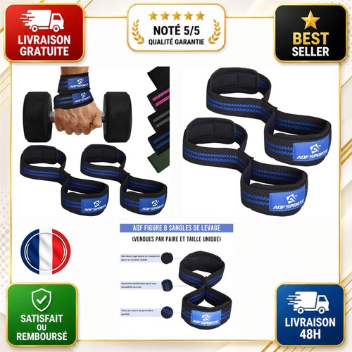 Sangles tirage musculation aqf - tirage,