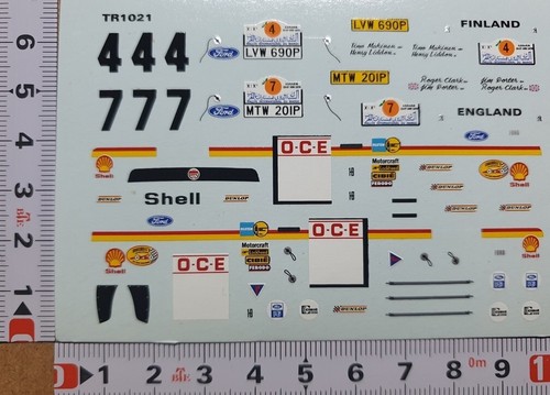Decals ford escort mkii - 1/43,