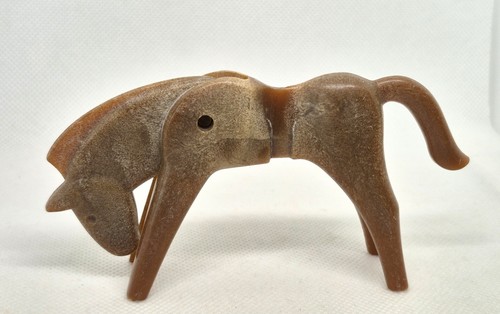 Cheval marron cow boy - cheval, vintage