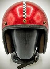 casque jet vintage Metal Flake
