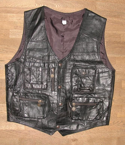 Gilet cuir pour homme - en,