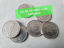 Lot de 15 jetons, tokens, Taito founder Pour Borne D'arcade, Cabinet, New Astro