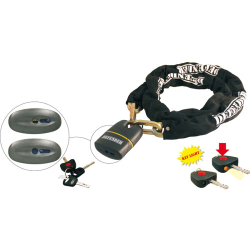 Chaîne recouverte cadenas - de,
